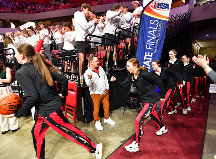 Lincoln Chatham Glenwood Illinois 3A girls basketball championship March 2 2024 Tim Vizer 26360